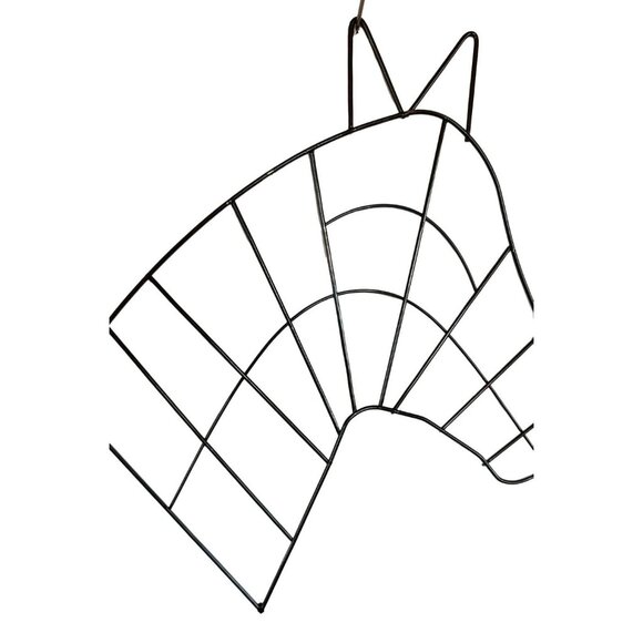 Wire Horse Head Christmas Wreath Frames (Set Of 2) Green Heavy-Duty Metal For DI - Picture 8 of 8